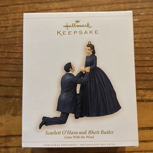 Hallmark keepsake, ornament, gone with the wind, Scarlett O’Hara & Rhett Butler